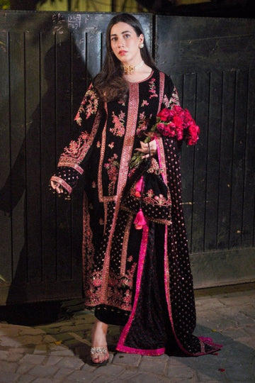03-Piece Luxury Embroidered Cotton Suit – Ready To Wear