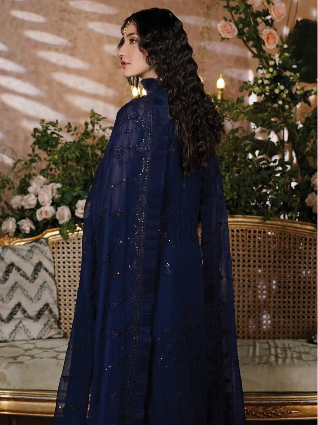 03-Piece Suit Luxury Chiffon Suit - Ready To Wear