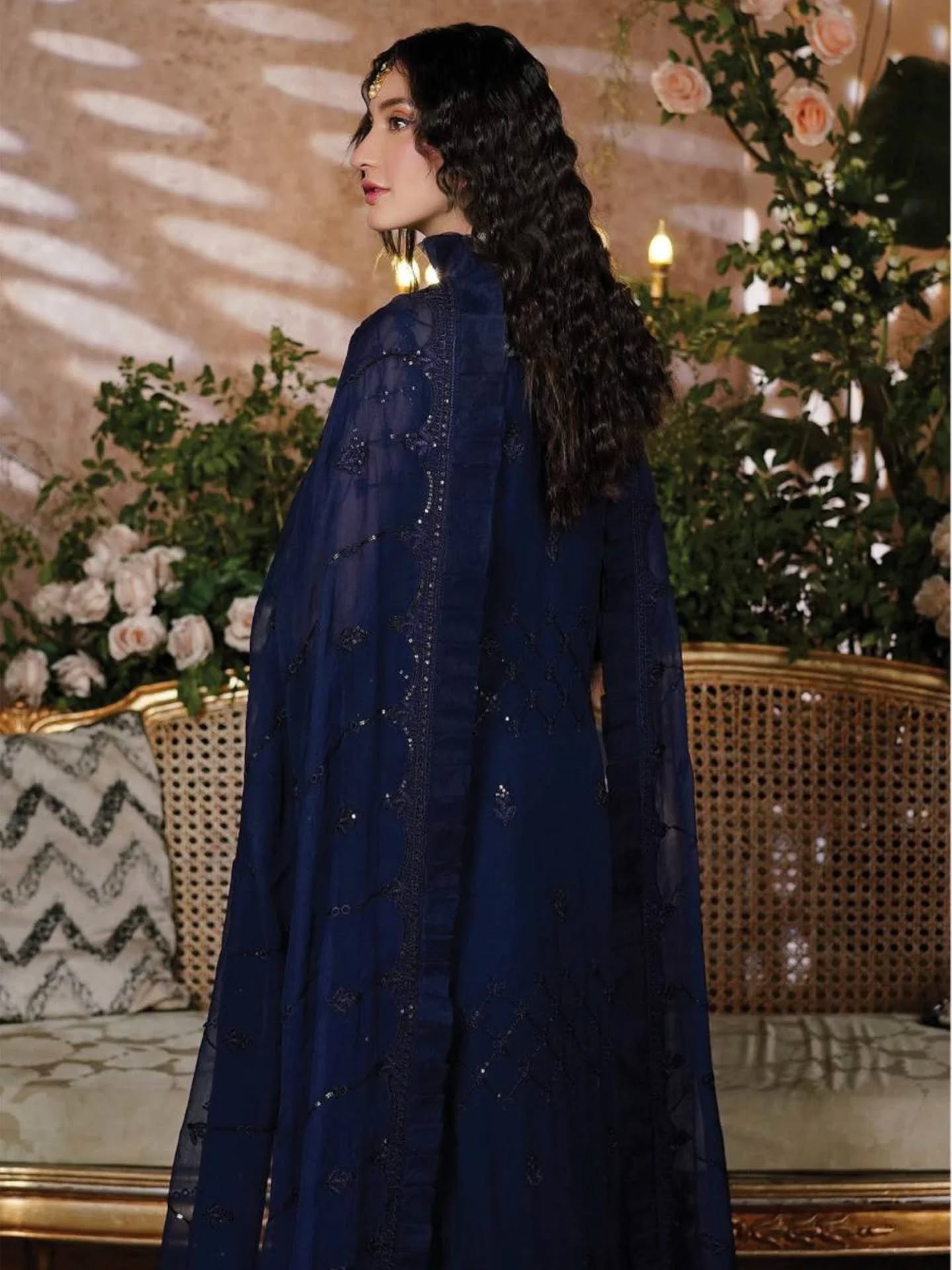 03-Piece Suit Luxury Chiffon Suit - Ready To Wear