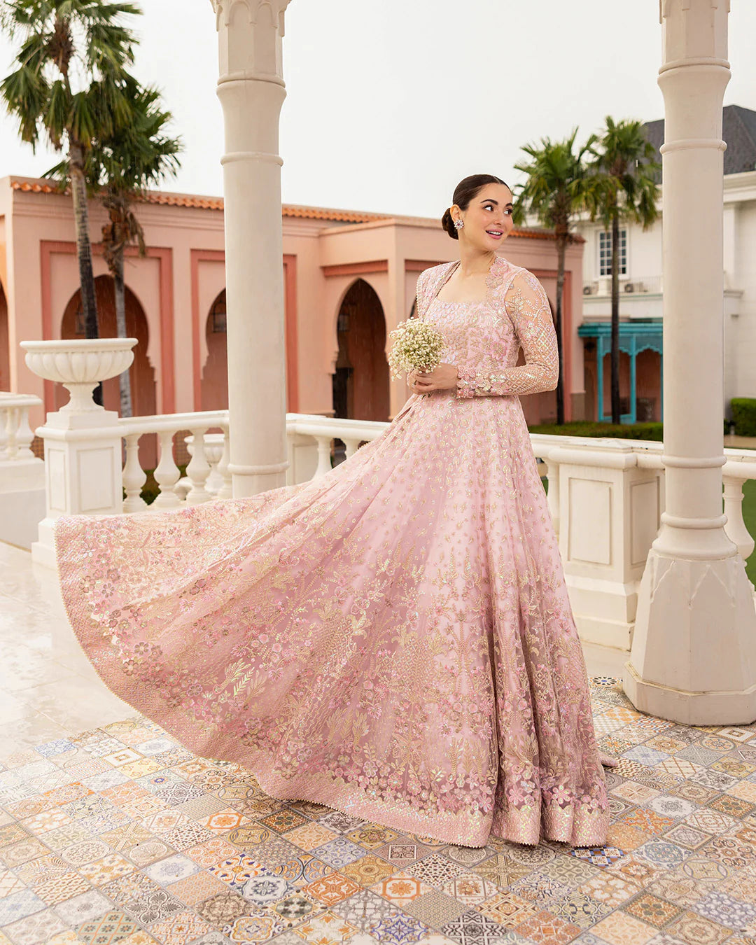 03-Piece Heavy Embroidered Net Maxi | Ready To Wear