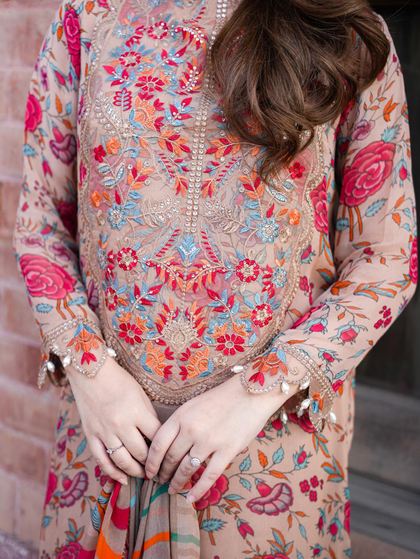 03-Piece Printed Lawn Suit With Chiffon Dupatta | Ready To Wear
