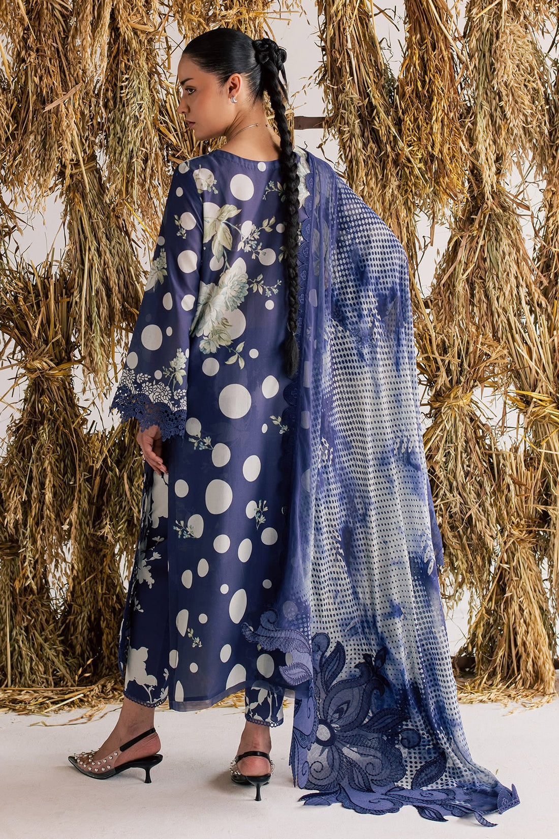 03-Piece Digital Printed Lawn Suit - Ready To Wear