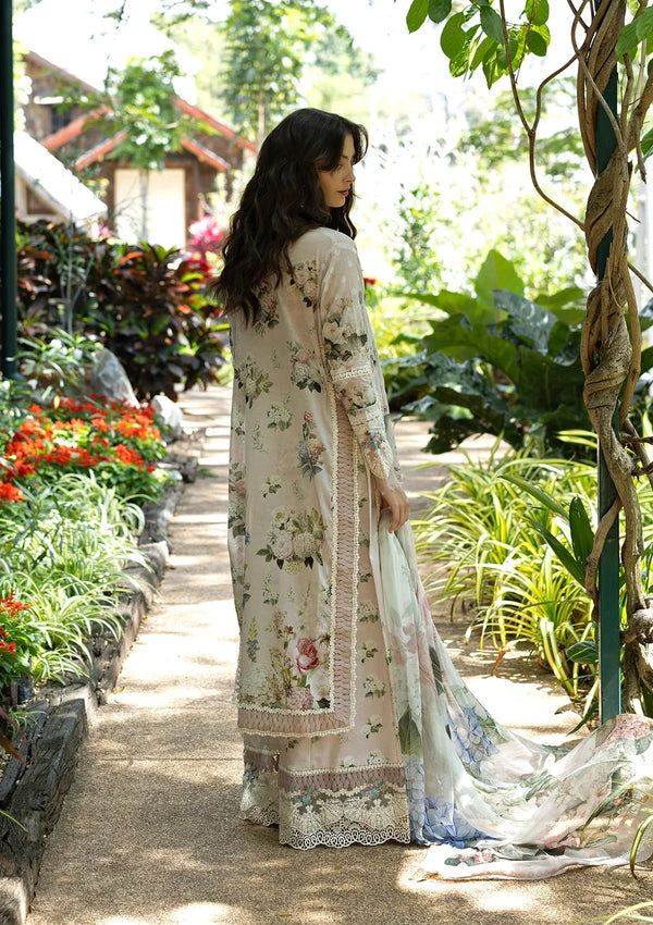 03-Piece Printed Lawn Suit - Ready  To Wear