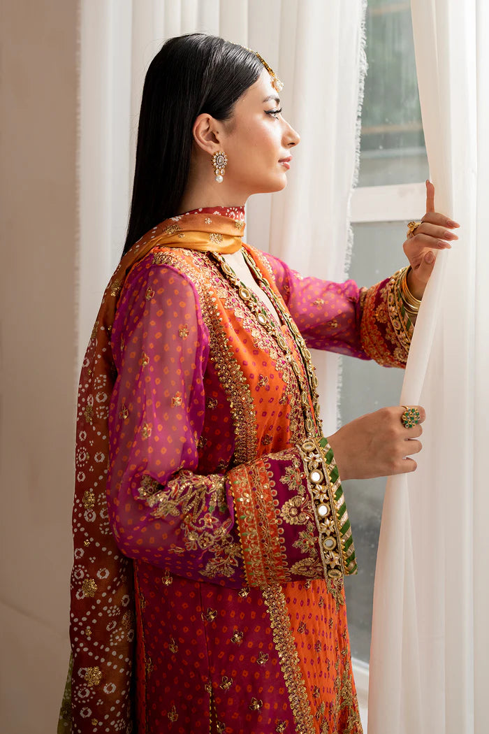 03-piece Chiffon Suit With Heavy Embroidery | Ready to wear