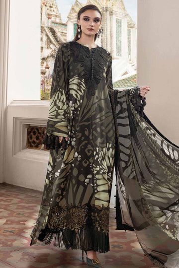 3  Piece Stitched  Lawn  Suit - Ready to Wear