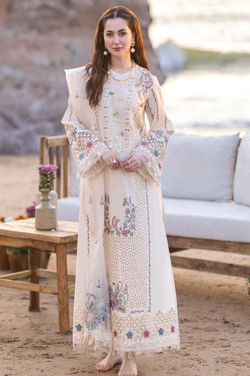 03  Piece Embroidered Chikankari Suit - Ready To Wear
