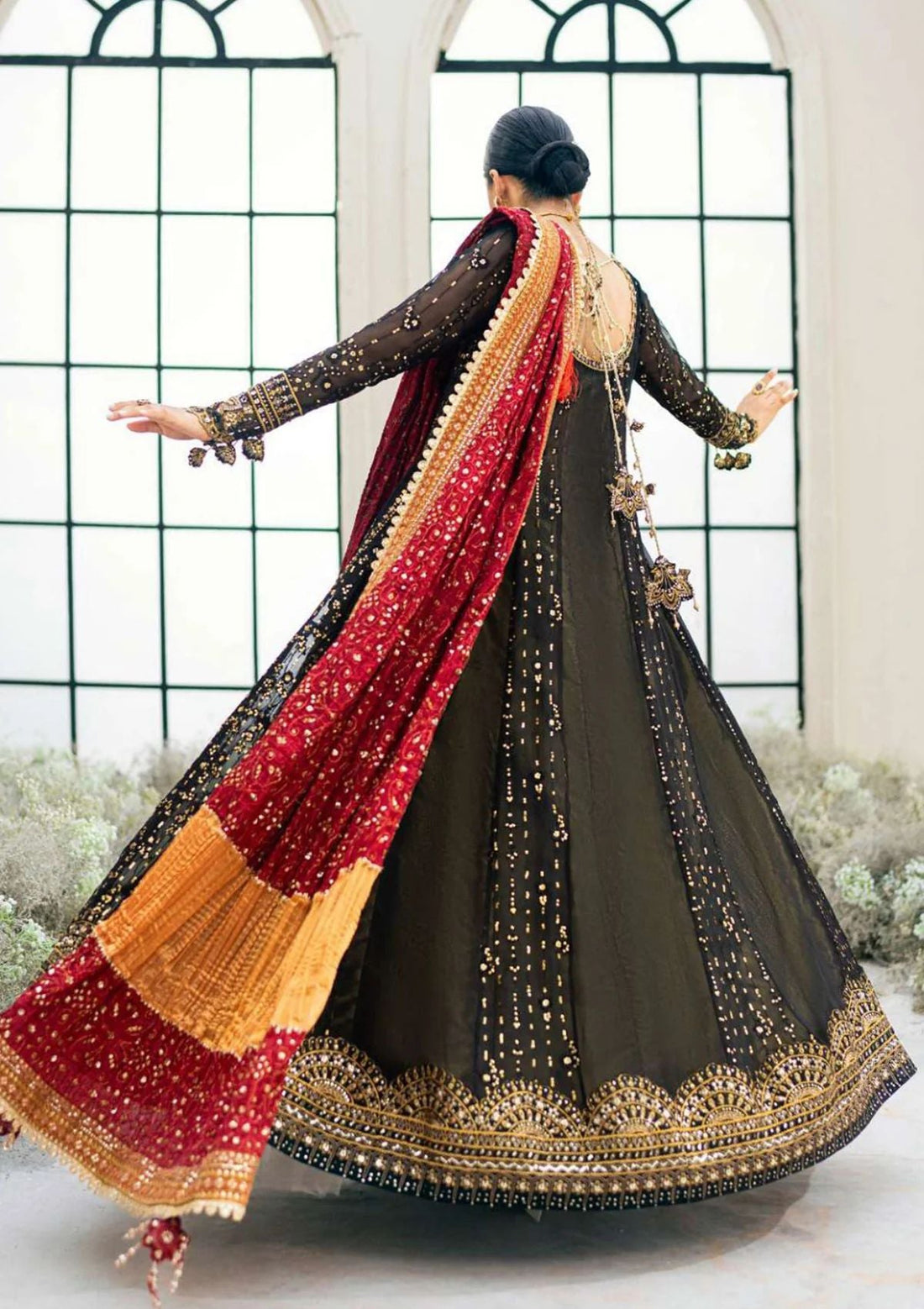 03-Piece Luxury Embroidered Chiffon Suit - Ready To Wear