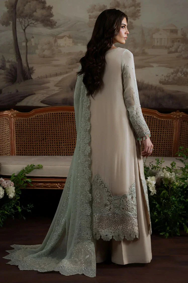 Chiffon Stitched Embroidered Suit