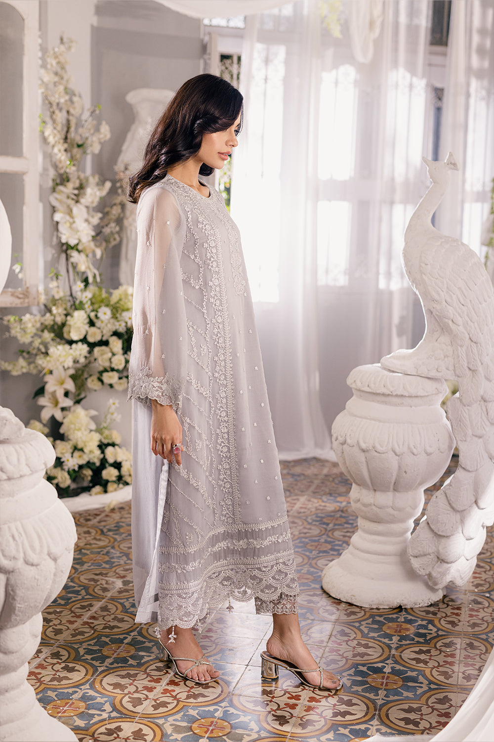 03-Piece Luxury Semi Pure Chiffon Suit - Ready  To Wear