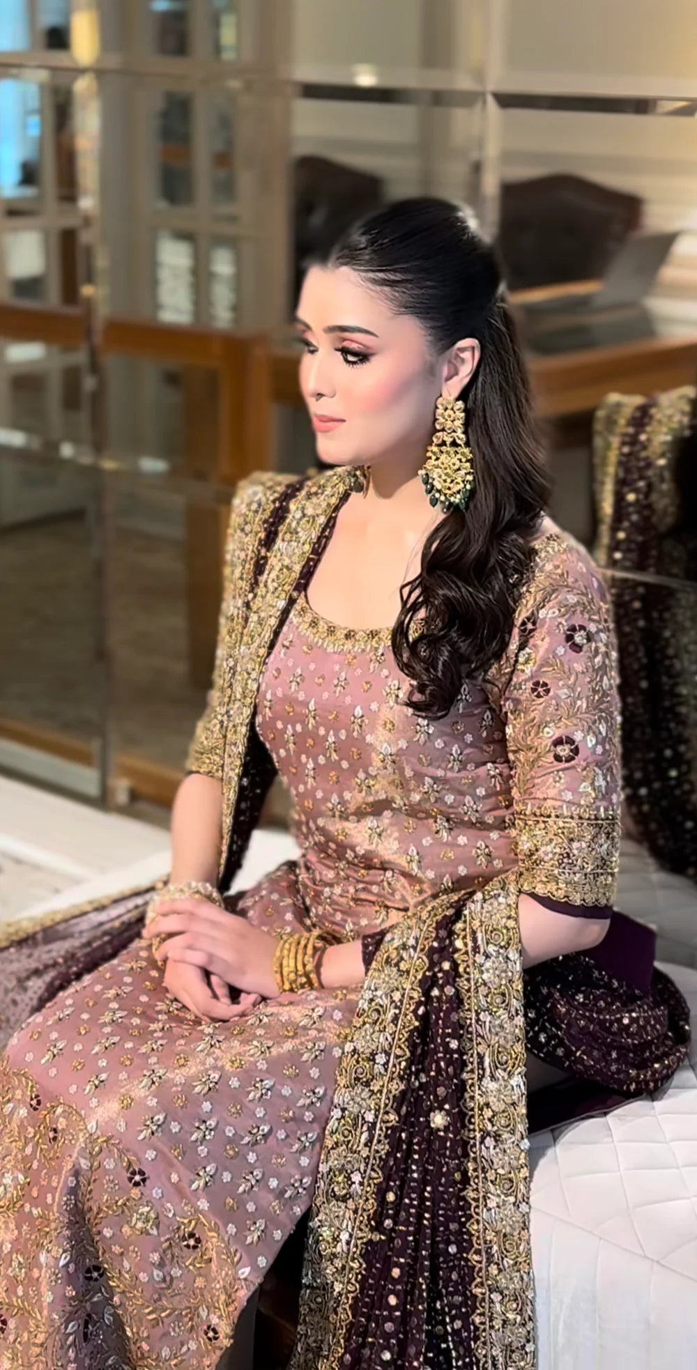 03 Piece Luxury Hand Embellished Adda Work Suit- Ready to Wear