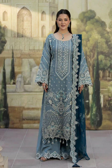 03-Piece Heavy Embroidered Chiffon Suit - Ready  To Wear