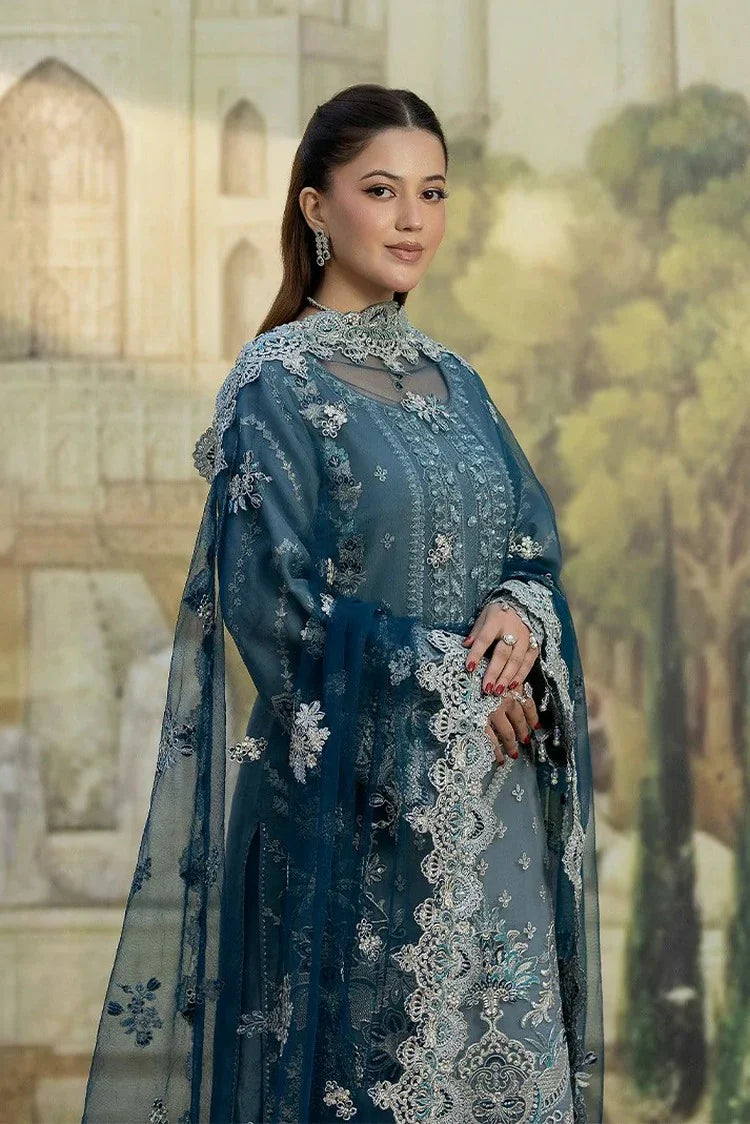 03-Piece Heavy Embroidered Chiffon Suit - Ready  To Wear