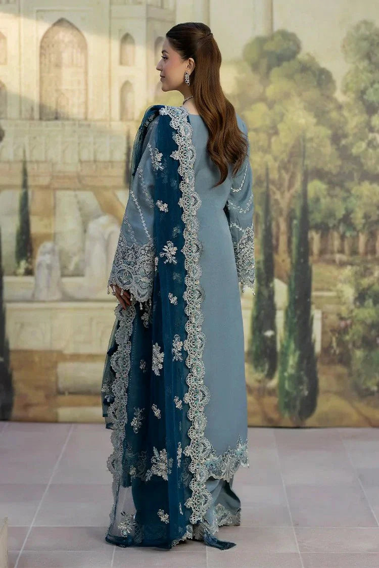 03-Piece Heavy Embroidered Chiffon Suit - Ready  To Wear