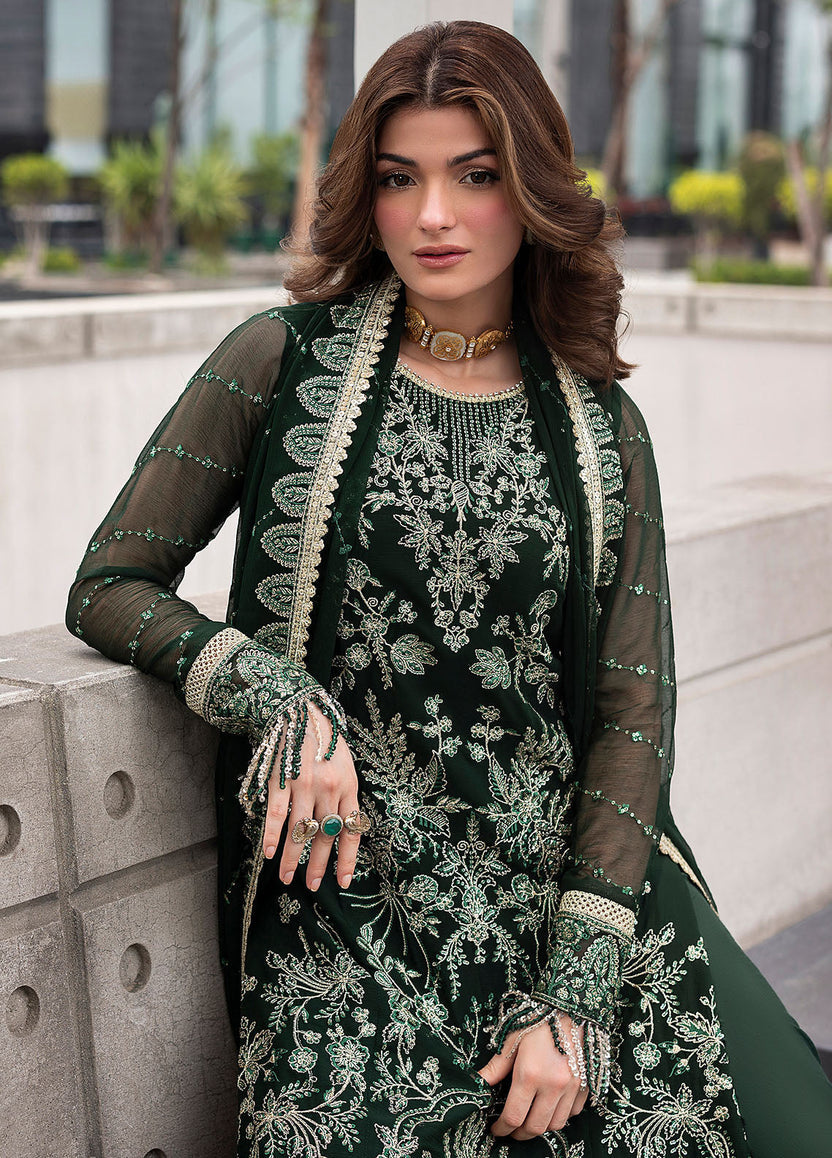 03-Piece Semi Pure Chiffon Suit - Ready To Wear