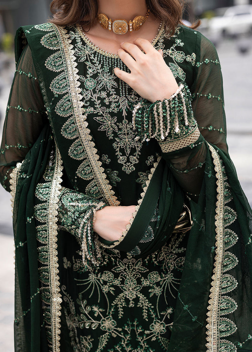 03-Piece Semi Pure Chiffon Suit - Ready To Wear