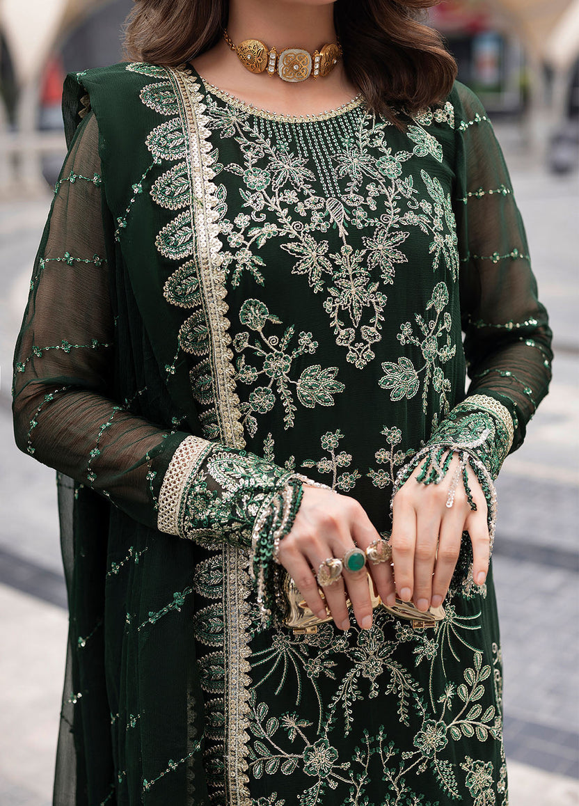 03-Piece Semi Pure Chiffon Suit - Ready To Wear