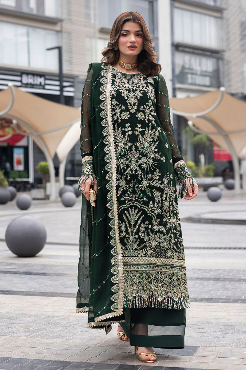 03-Piece Semi Pure Chiffon Suit - Ready To Wear