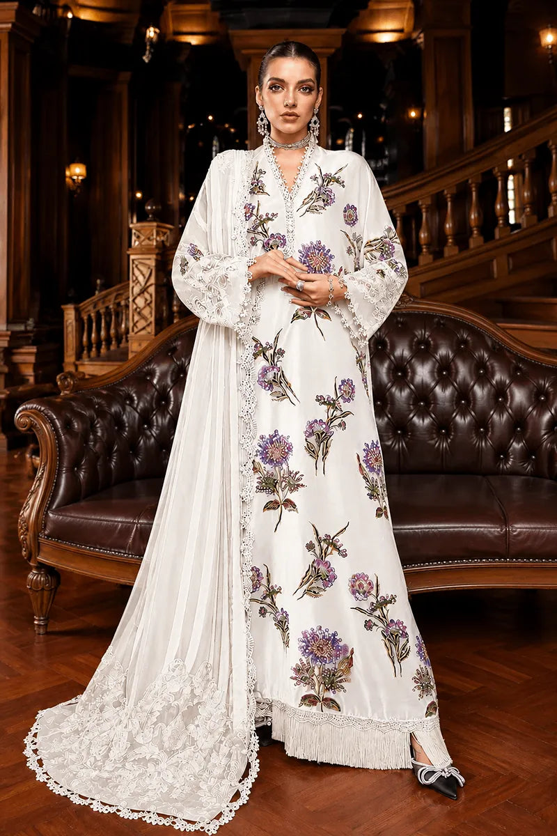 03-Piece Luxury Sheesha Silk Suit – Ready To Wear