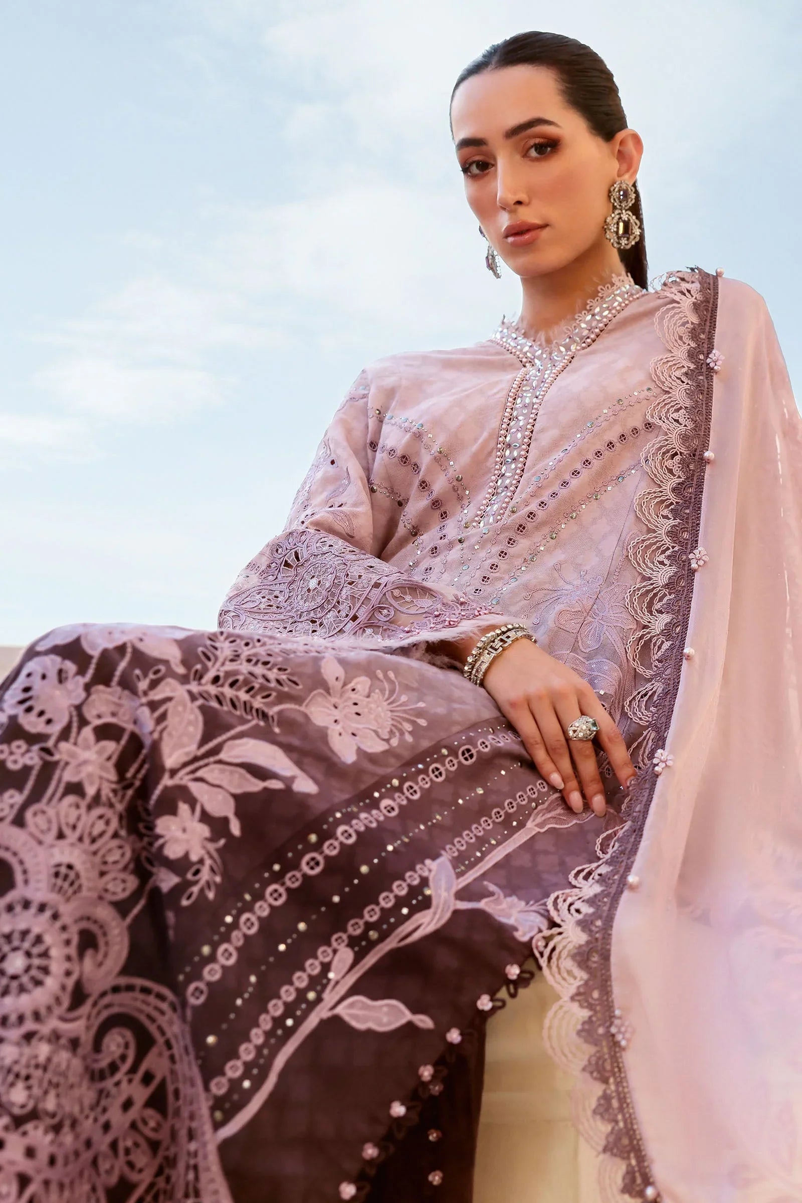 03-Piece Embroidered Lawn SUit | Ready To Wear