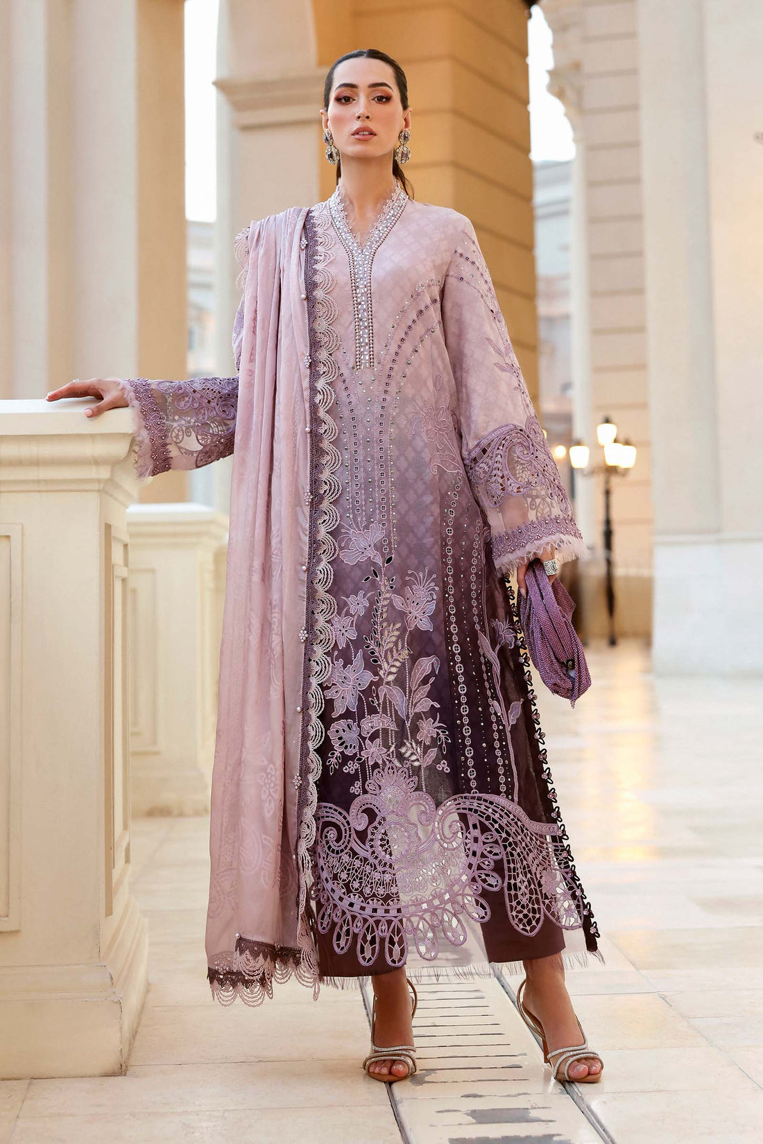 03-piece Embroidered Lawn Suit | Ready to wear