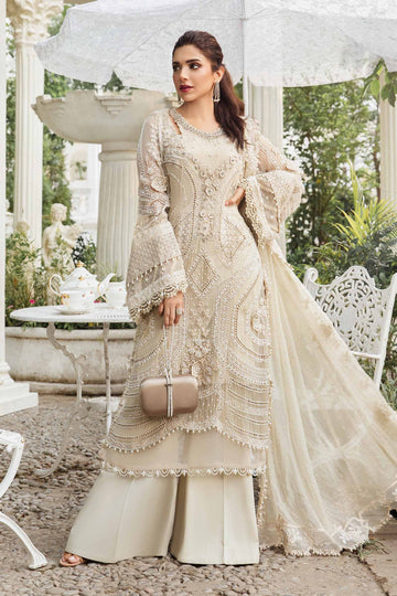3 Piece Stitched Chiffon Suit - Ready to wear