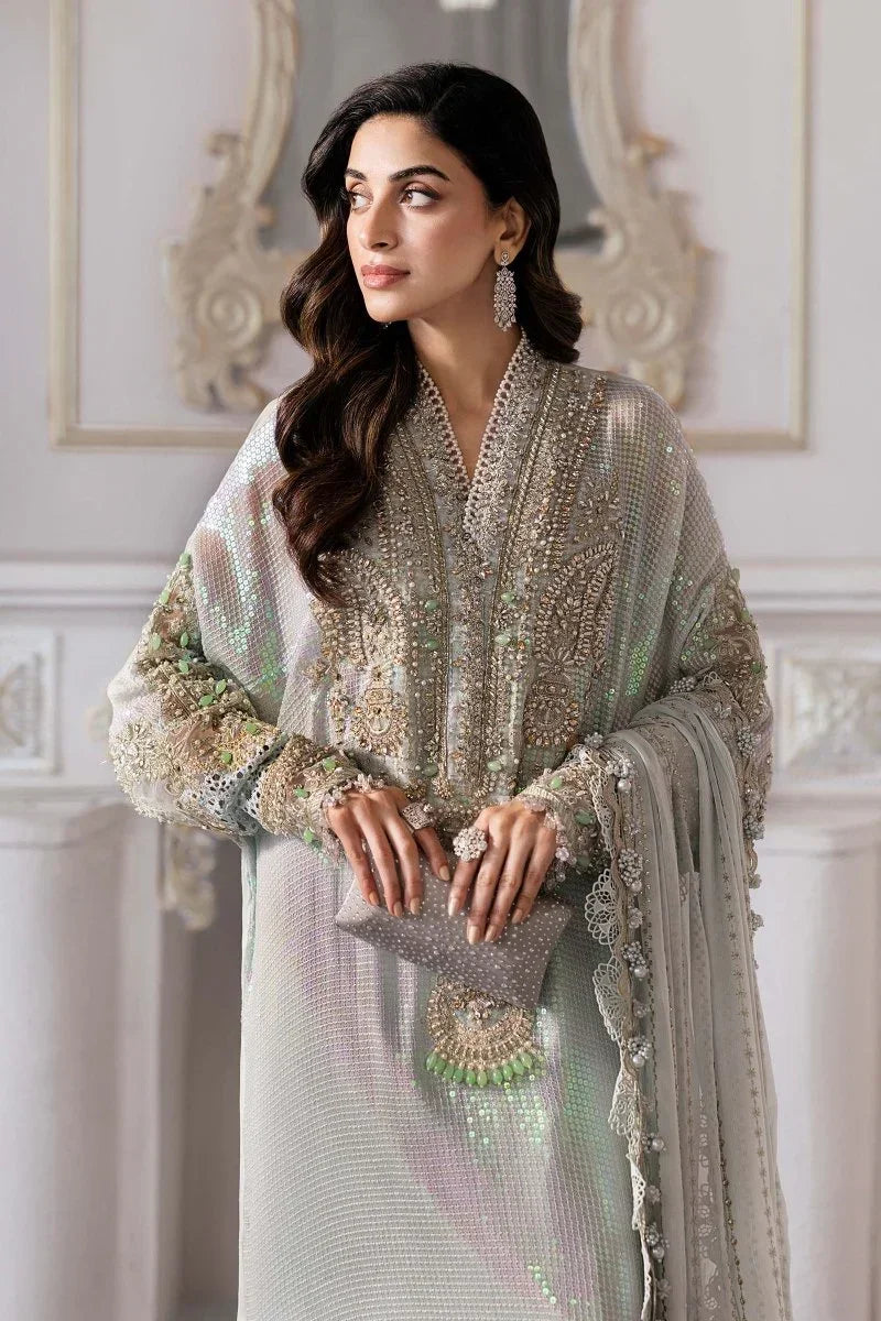 03-Piece Heavy Embroidered Chiffon Suit  | Ready To Wear