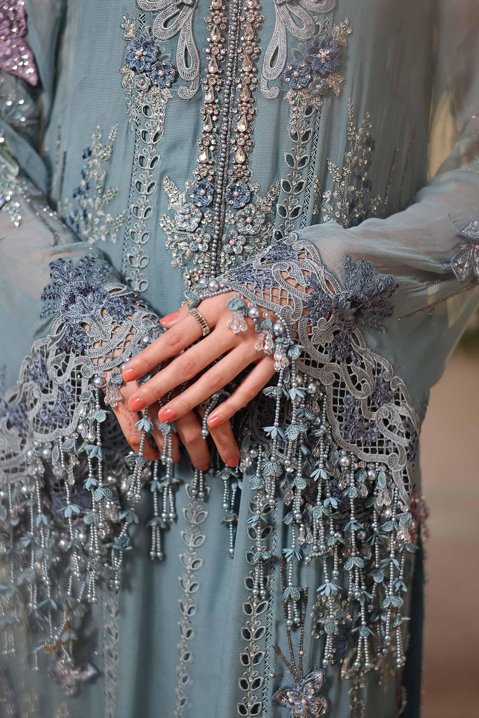 03-Piece Chiffon Suit With Embroidery | Ready To Wear