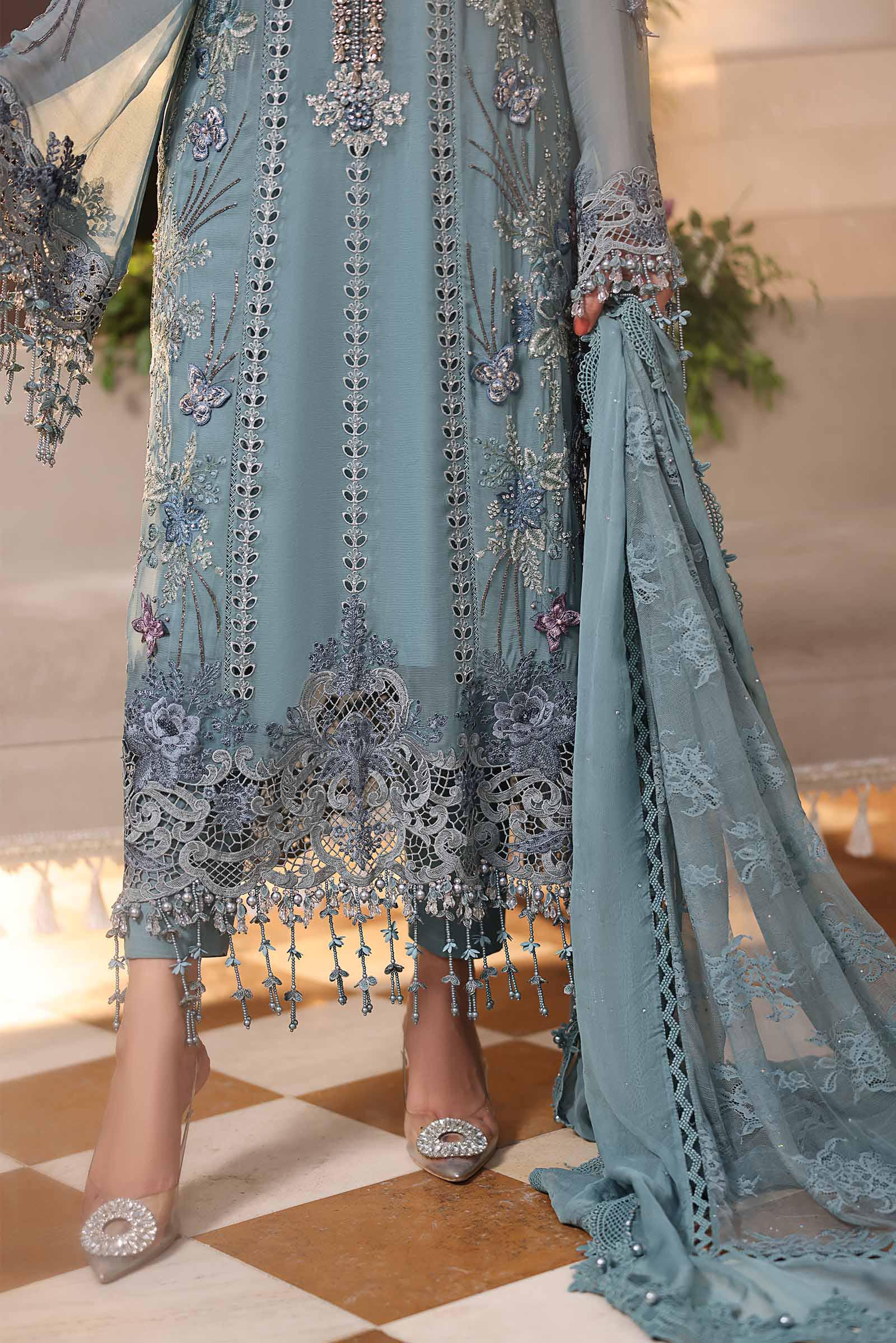 03-Piece Chiffon Suit With Embroidery | Ready To Wear