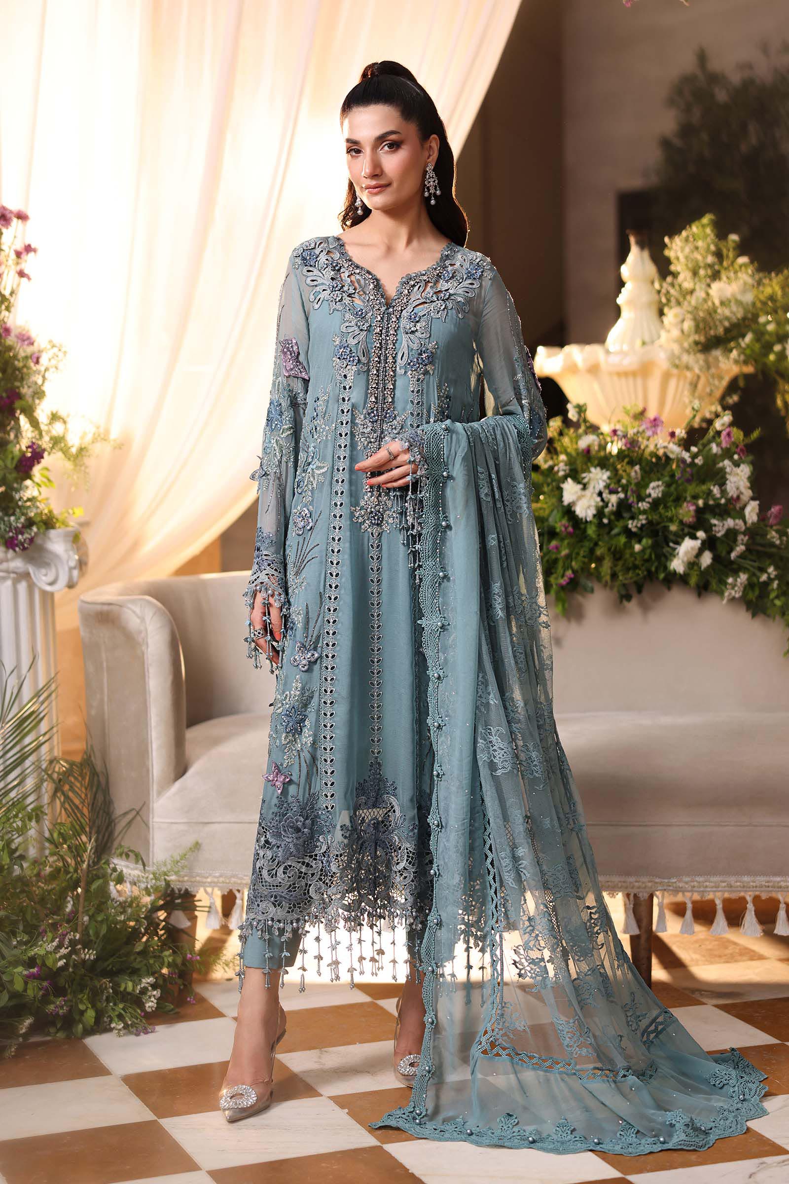 03-Piece Chiffon Suit With Embroidery | Ready To Wear
