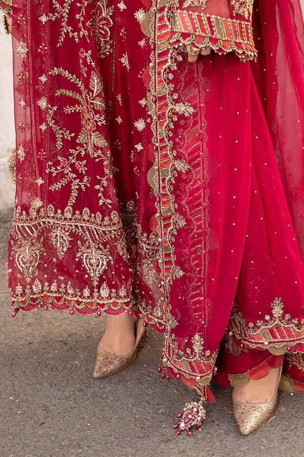 03 Piece Sequence Embroidered Chiffon  Suit - Ready  To Wear
