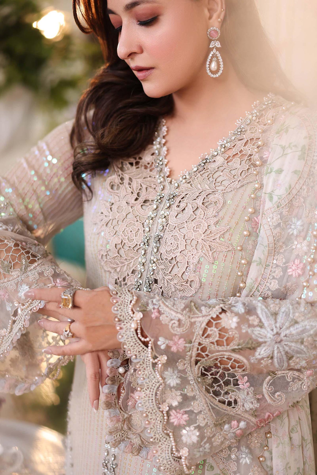 03-Piece Embroidered Chiffon Suit - Ready To Wear
