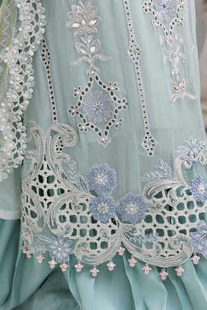 03-Piece Embroidered Chiffon Suit - Ready  To Wear