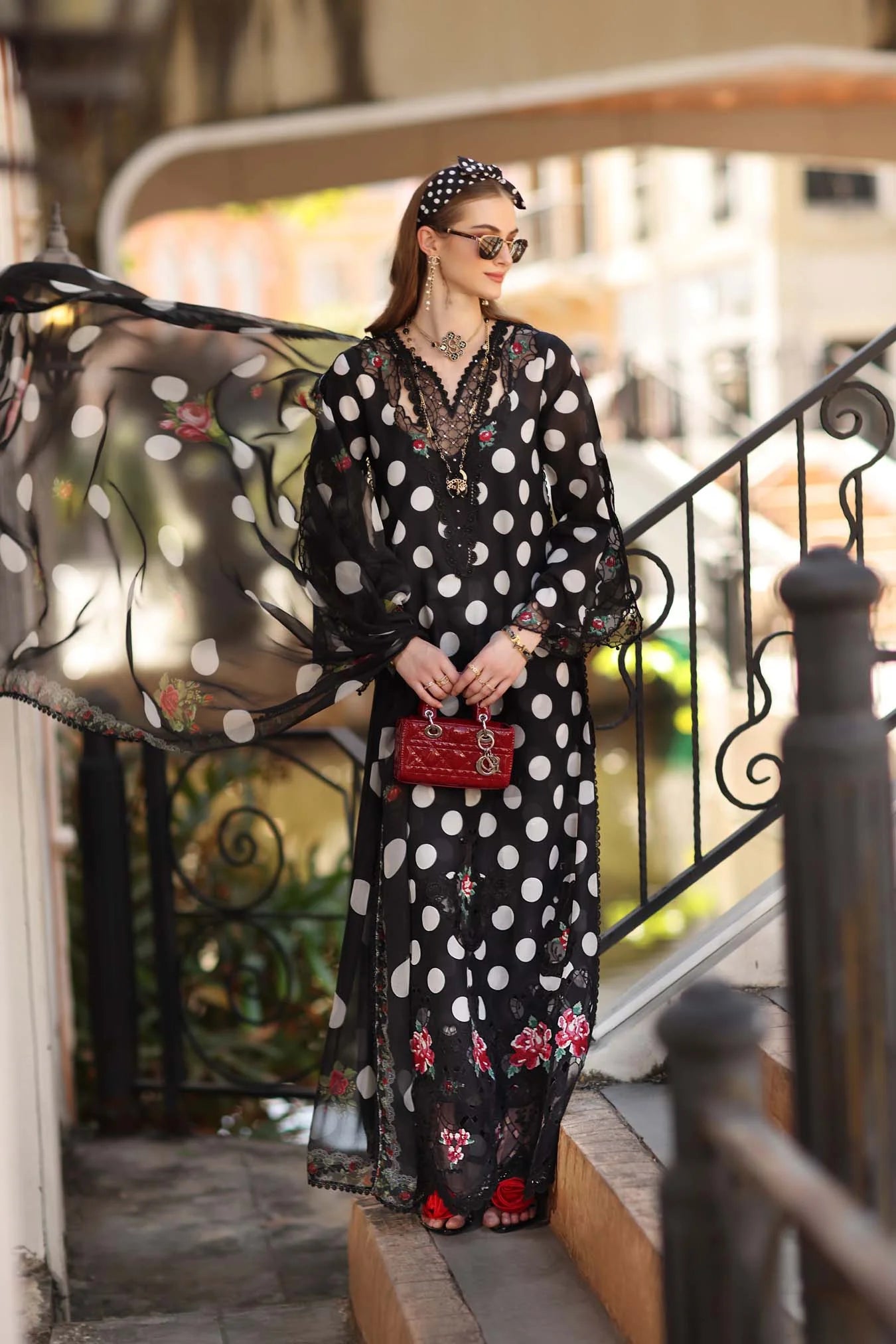 03-Piece  Embroidered Chikankari Chiffon Suit | Ready To Wear