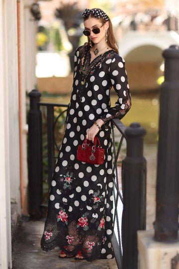 03-Piece  Embroidered Chikankari Chiffon Suit | Ready To Wear