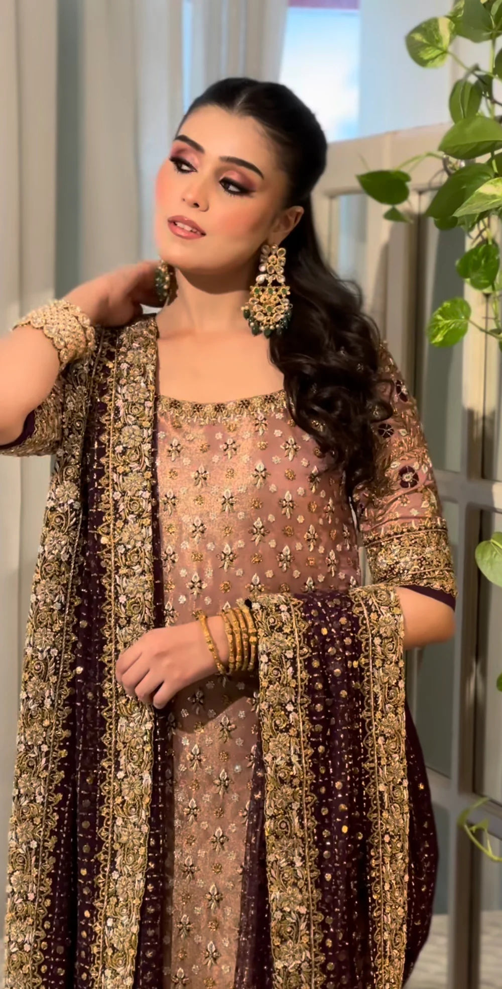 03 Piece Luxury Hand Embellished Adda Work Suit- Ready to Wear