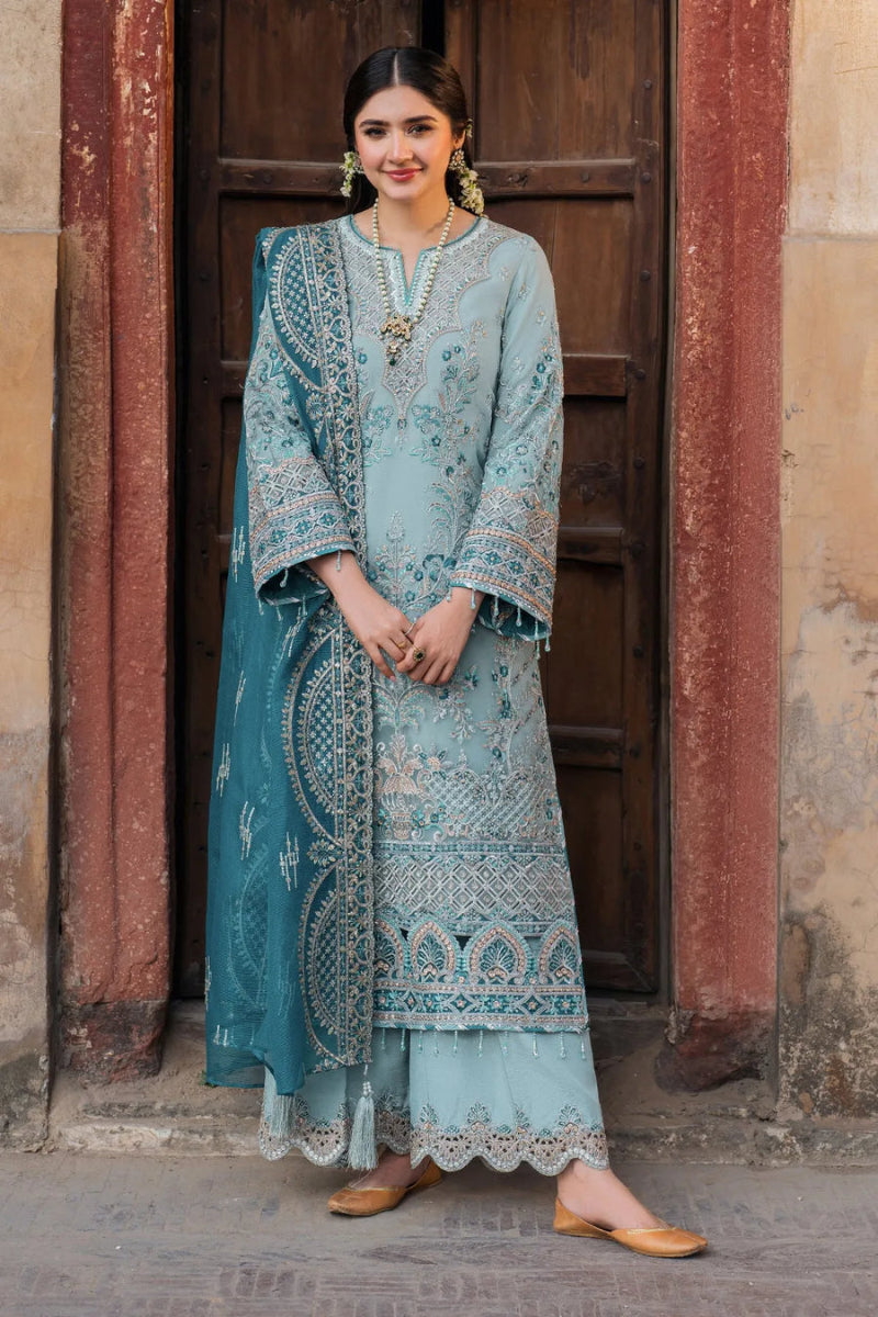 03-Piece Luxury Embroidered Chiffon Suit - Ready To Wear