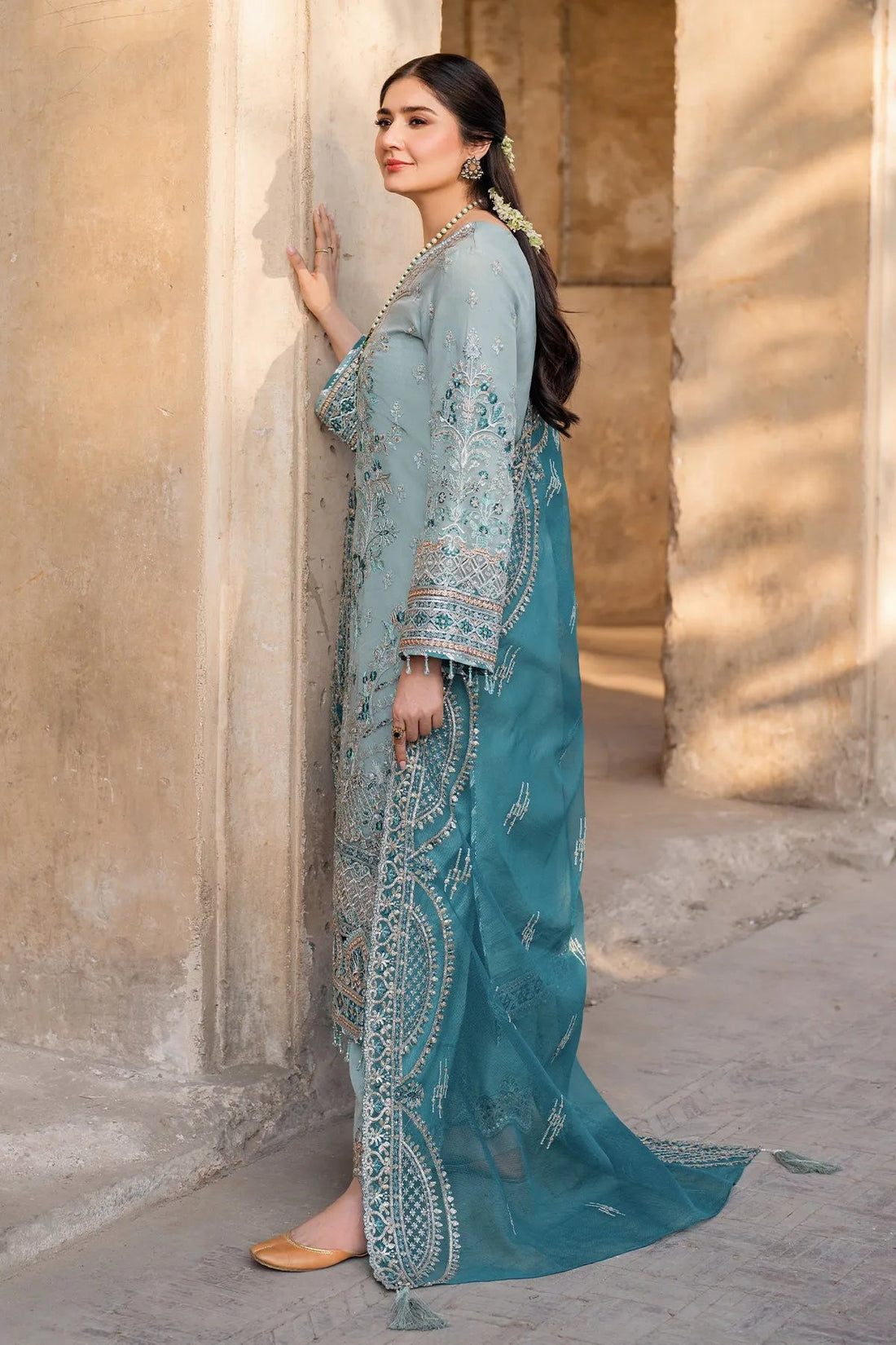 03-Piece Luxury Embroidered Chiffon Suit - Ready To Wear