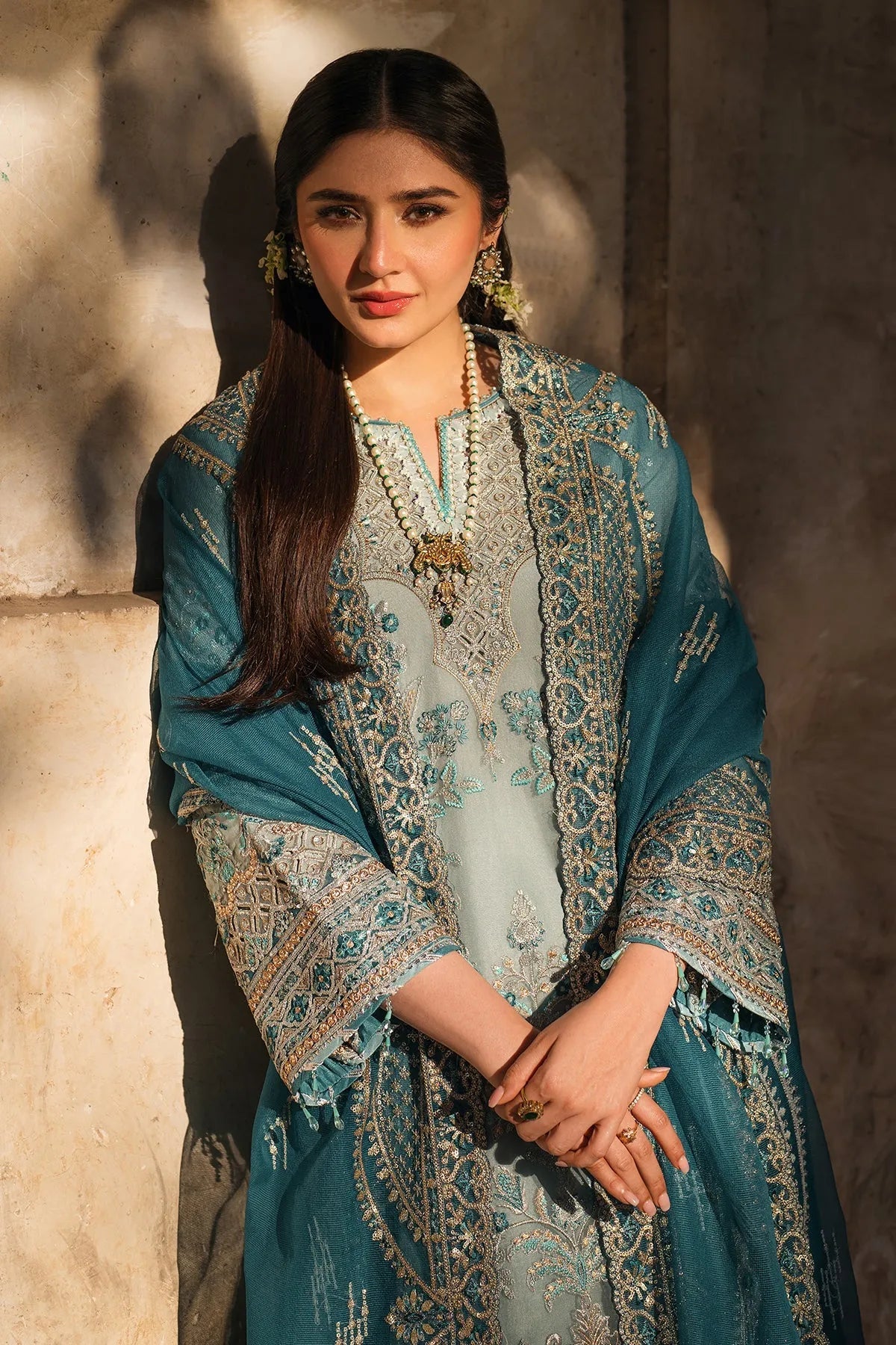 03-Piece Luxury Embroidered Chiffon Suit - Ready To Wear