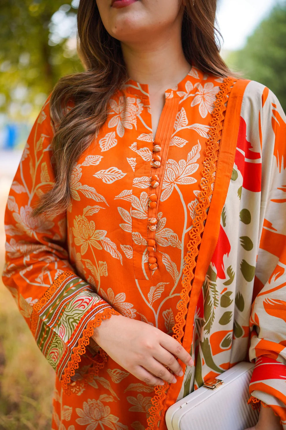 03-Piece Printed Lawn Suit - Ready To Wear