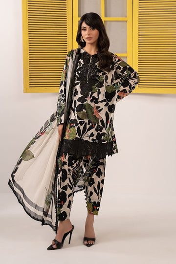 03-Piece Printed Lawn Suit - Ready To Wear