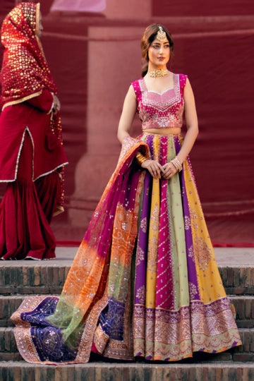 Multi Maxi – Premium Embroidered Raw Silk Maxi | Ready to Wear