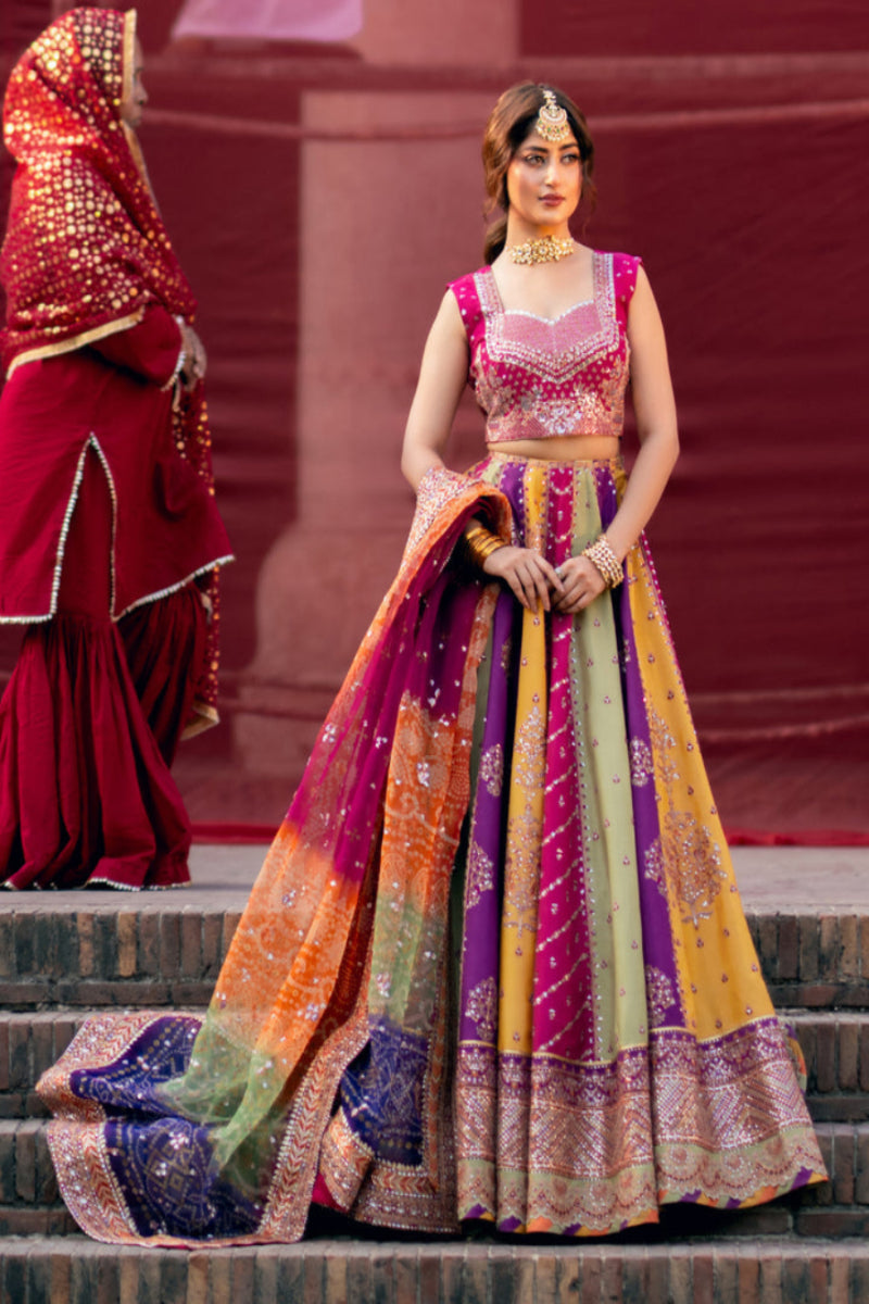 Multi Maxi – Premium Embroidered Raw Silk Maxi | Ready to Wear