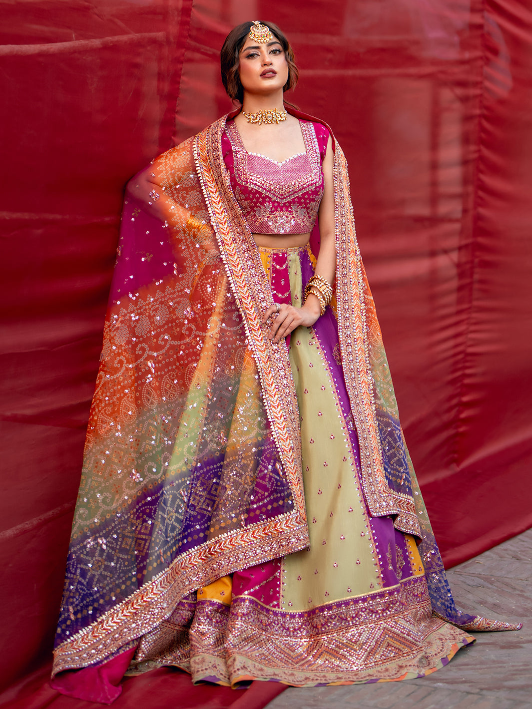 Multi Maxi – Premium Embroidered Raw Silk Maxi | Ready to Wear