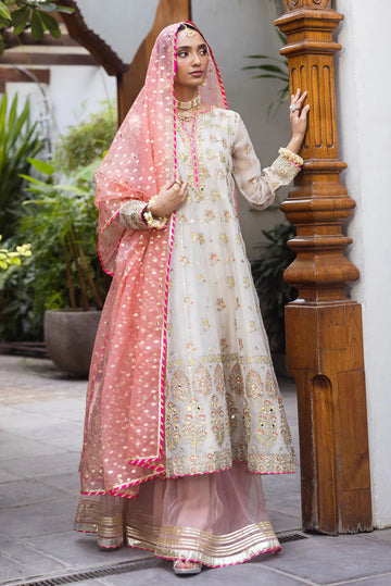 03-Piece Chiffon Suit With Adda Work | Ready To Wear