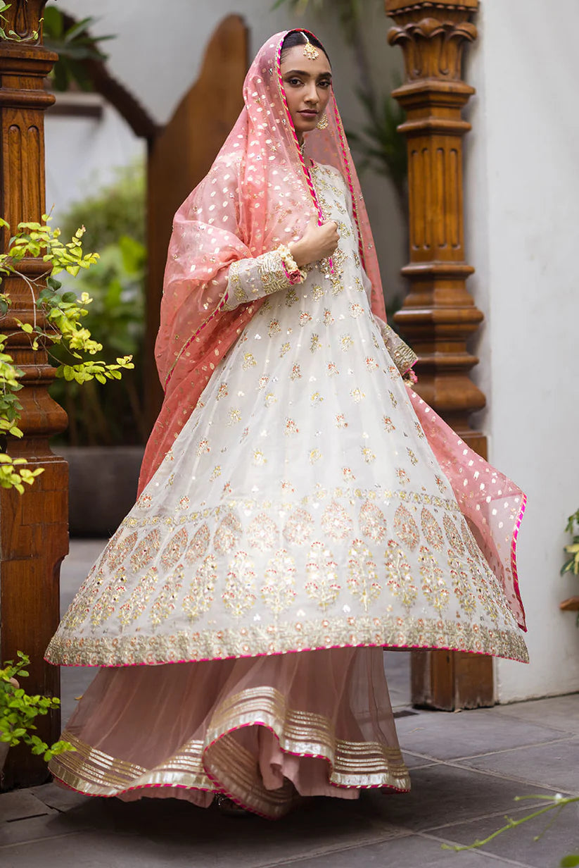 03-Piece Chiffon Suit With Adda Work | Ready To Wear