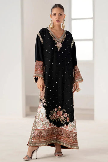 03-Piece Luxury Raw Silk Kaftan Suit - Ready To Wear