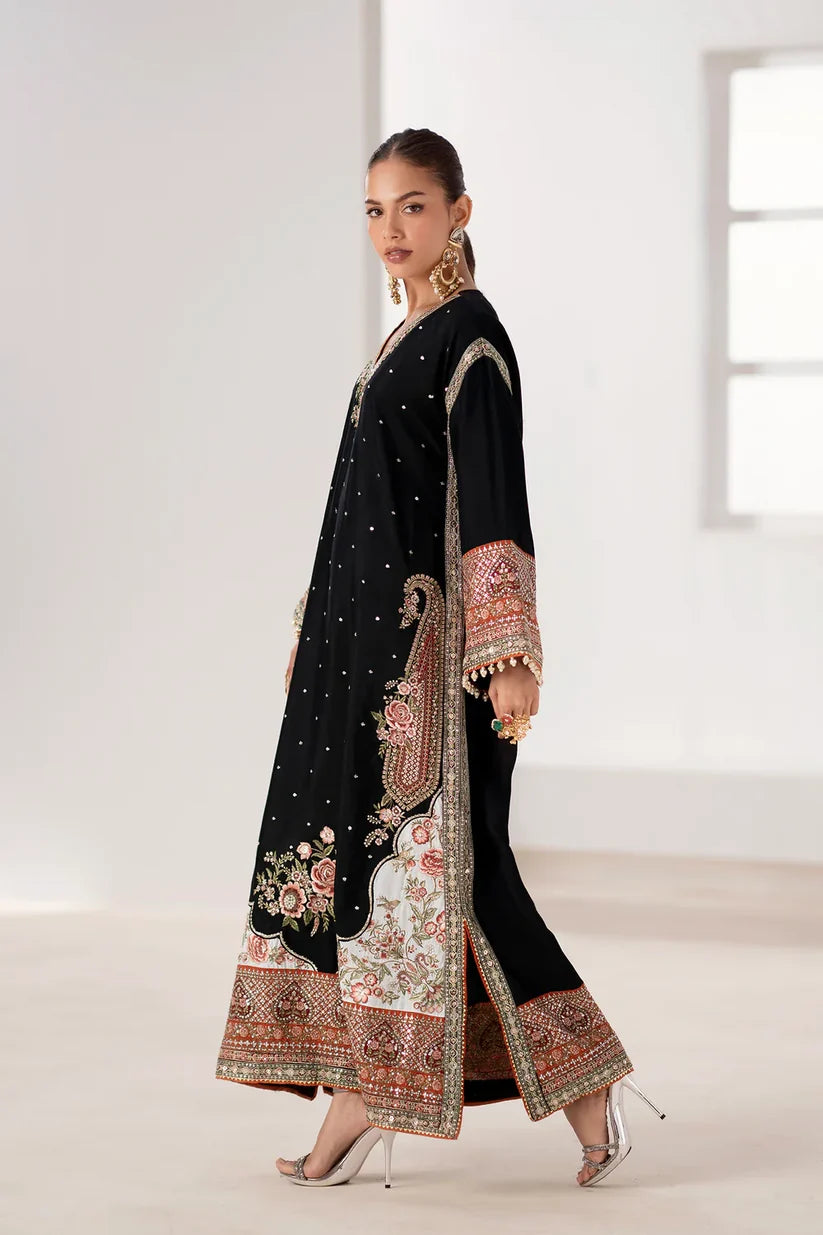03-Piece Luxury Raw Silk Kaftan Suit - Ready To Wear