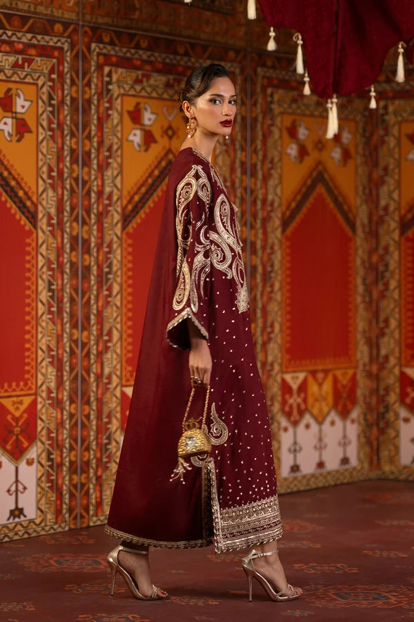 02-Piece Silk Kaftan Suit - Ready To Wear
