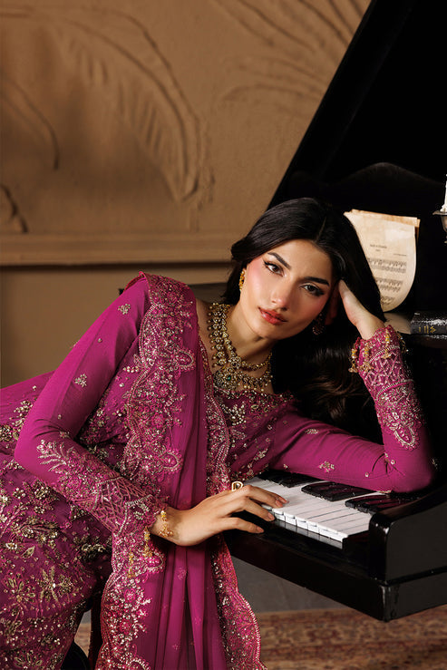 03-Piece Embroidered Chiffon Suit - Ready to Wear