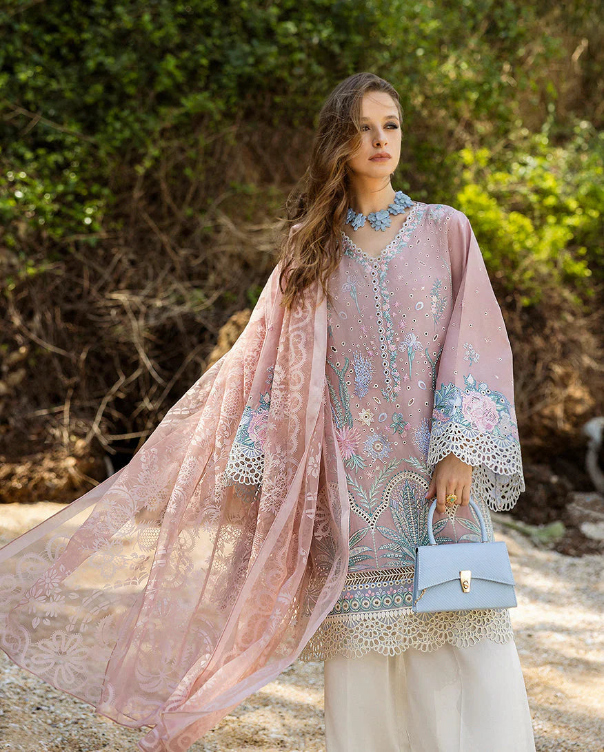 03-piece Embroidered Lawn Suit | Ready to wear